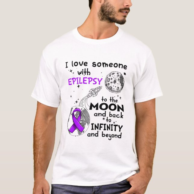 I love Someone with Epilepsy Awareness T-Shirt (Front)