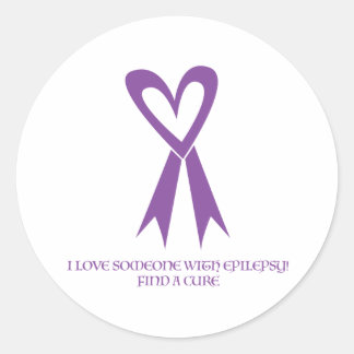 I love someone with Epilepsy! Classic Round Sticker