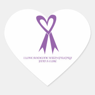 I love someone with Epilepsy! Heart Sticker