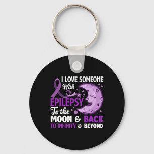 I Love Someone With Epilepsy Support Epilepsy Awar Key Ring
