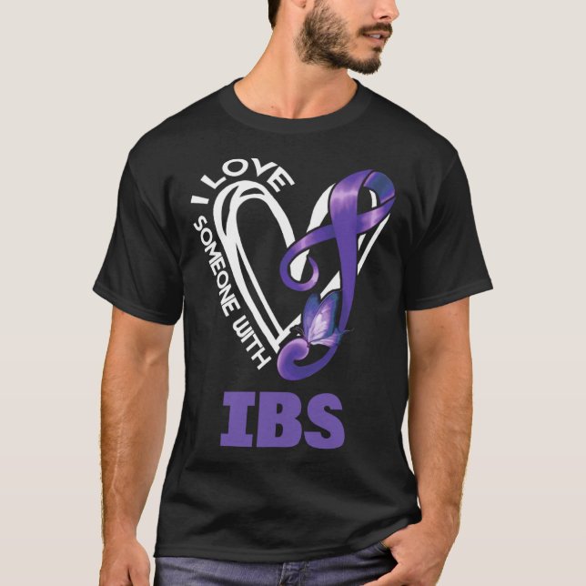 I Love Someone With IBS Irritable Bowel Syndrome A T-Shirt (Front)