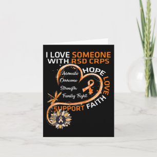 I love Someone With RSD CRPS Awareness Dragonfly S Card
