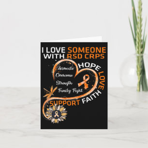 I Love Someone With Rsd Crps Awareness Dragonfly S Card