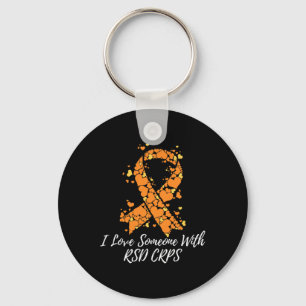 I Love Someone With Rsd Crps Awareness Key Ring