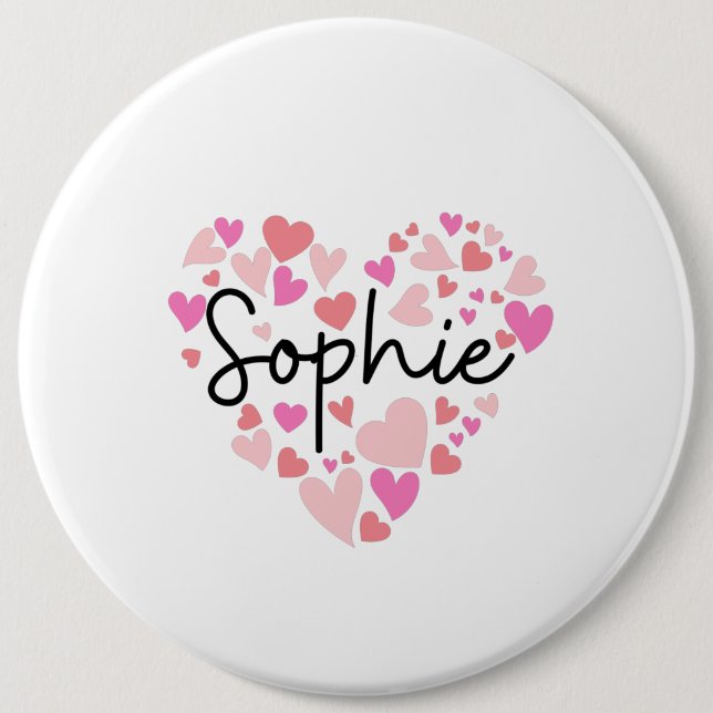 I love Sophie 6 Cm Round Badge (Front)