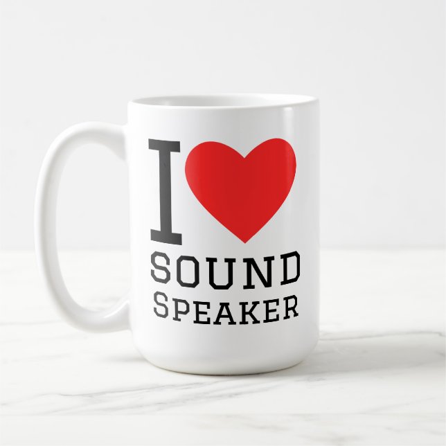 I love sound speaker coffee mug (Left)