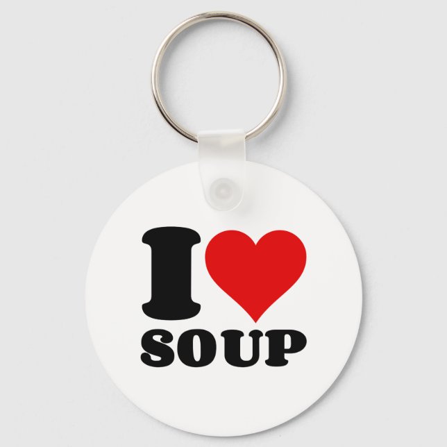 I LOVE SOUP KEY RING (Front)