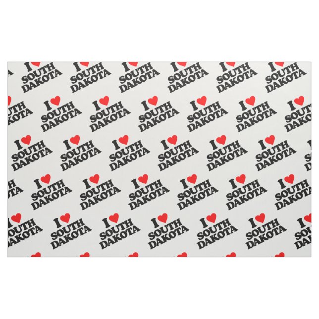 I LOVE SOUTH DAKOTA FABRIC (Fat Quarter)