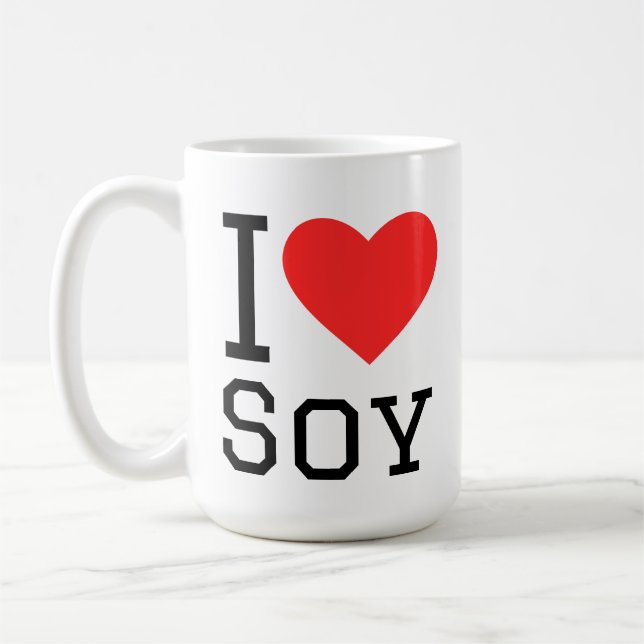 I love soy coffee mug (Left)
