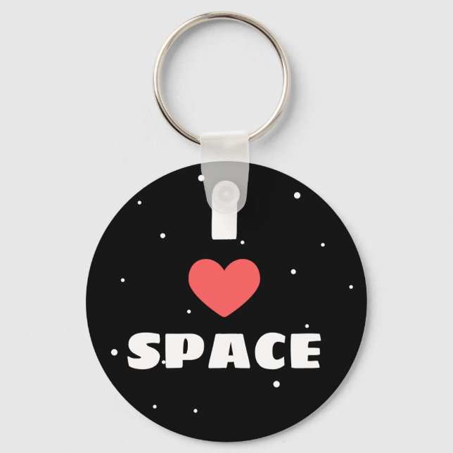 I love space key ring (Front)