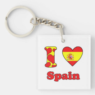 I love Spain Key Ring
