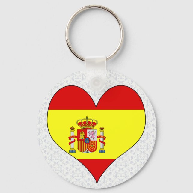 I Love Spain Key Ring (Front)