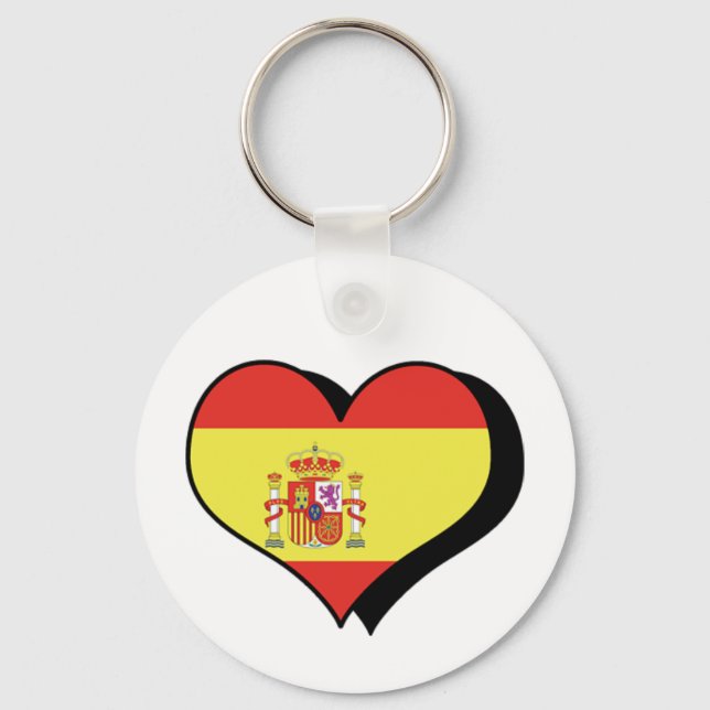 I Love Spain Keychain (Front)