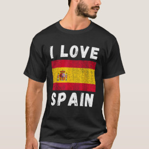 I Love Spain Spanish Spain Family Travel Souvenir T-Shirt