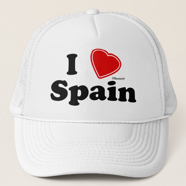 I Love Spain Trucker Hat (Front)
