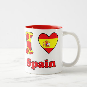 I love Spain Two-Tone Coffee Mug