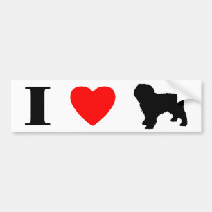 I Love Spanish Water Dogs Bumper Sticker