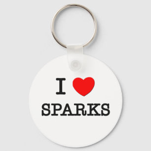 I Love Sparks Key Ring