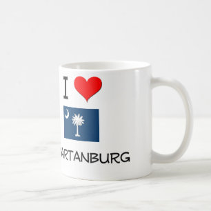 I Love Spartanburg South Carolina Coffee Mug