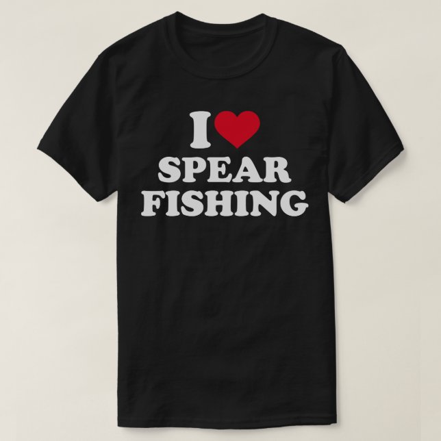 I love Spearfishing T-Shirt (Design Front)