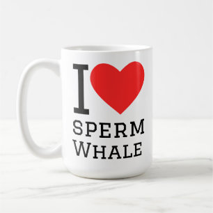 I love sperm whale coffee mug
