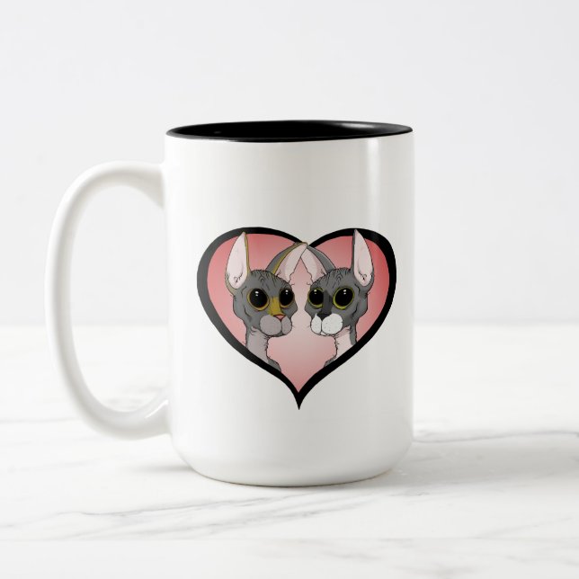 I Love Sphynx Cats Mugs (Left)