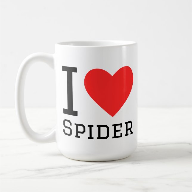 I love spider coffee mug (Left)