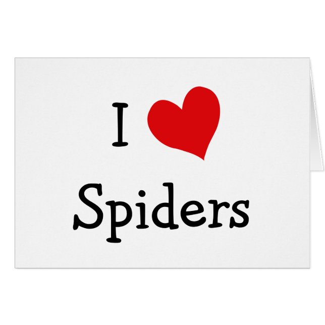 I Love Spiders (Front Horizontal)