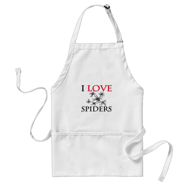 I Love Spiders Standard Apron (Front)