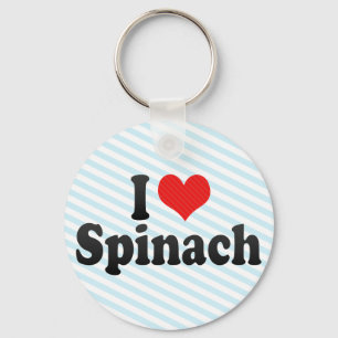 I Love Spinach Key Ring