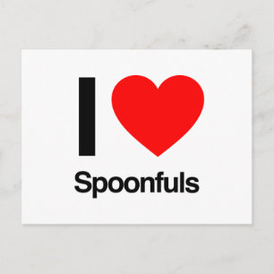 i love spoonfuls postcard