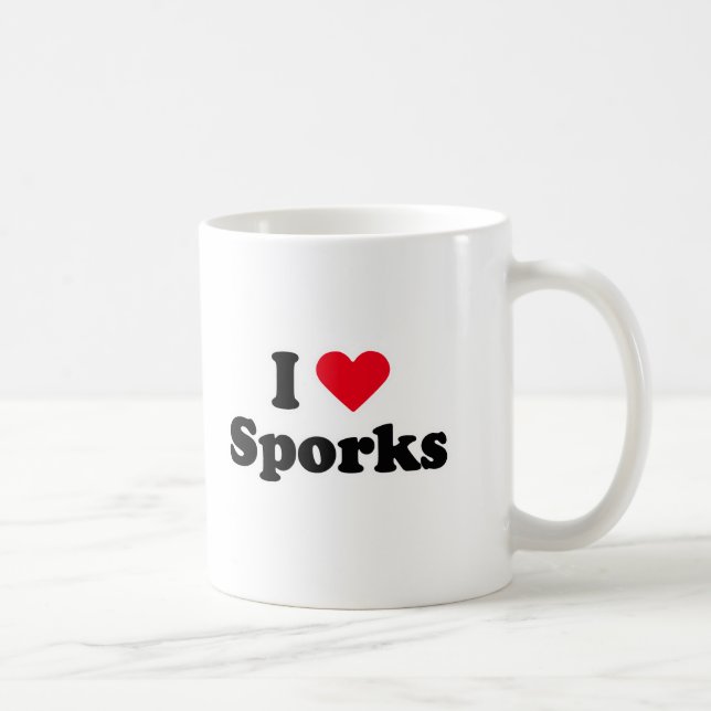 I love sporks coffee mug (Right)