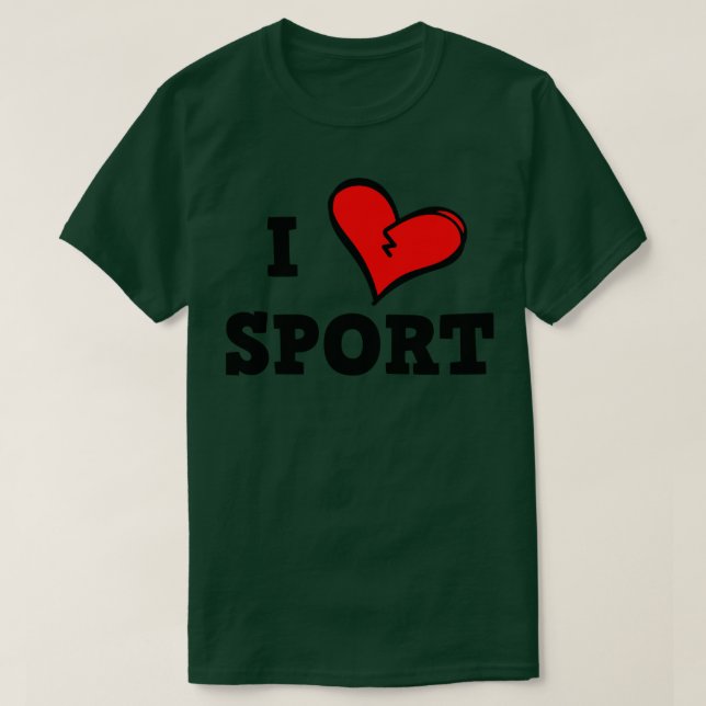 I love sport T-Shirt (Design Front)