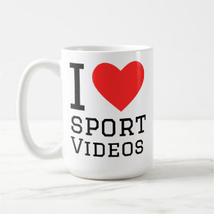I love sport video coffee mug