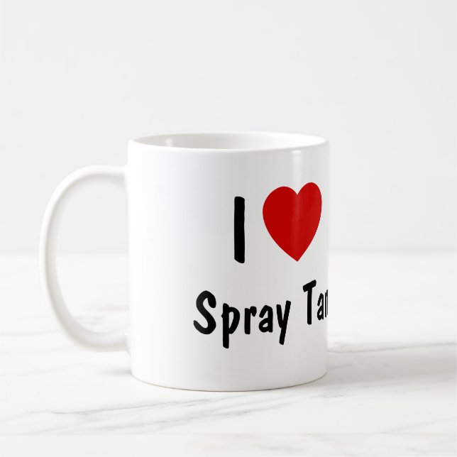 I Love Spray Tan Coffee Mug (Left)