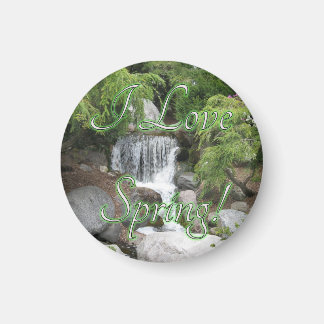 "I Love Spring" Waterfall Magnet