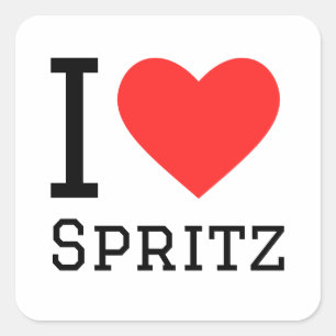 I love spritz square sticker