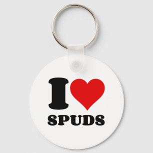 I LOVE SPUDS KEY RING