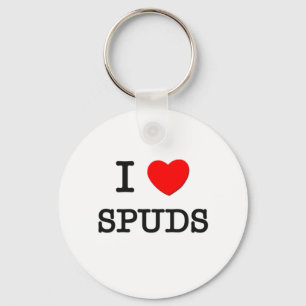 I Love Spuds Key Ring
