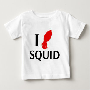 I Love Squid Baby T-Shirt