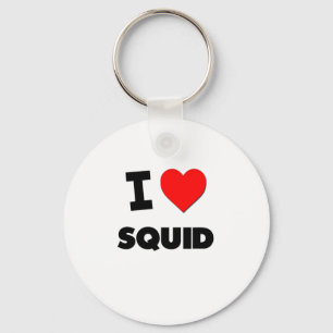 I love Squid Key Ring