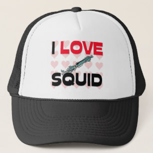 I Love Squid Trucker Hat