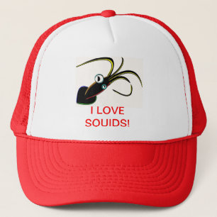 I LOVE SQUIDS! TRUCKER HAT