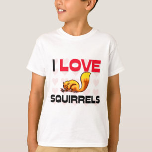 I Love Squirrels T-Shirt
