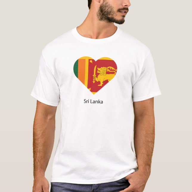 I Love Sri Lanka T-Shirt (Front)