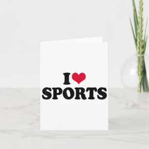 I Love Srts Fitness Motivation  Card