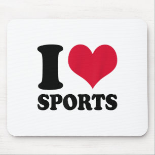 I Love Srts Fitness Motivation  Mouse Pad