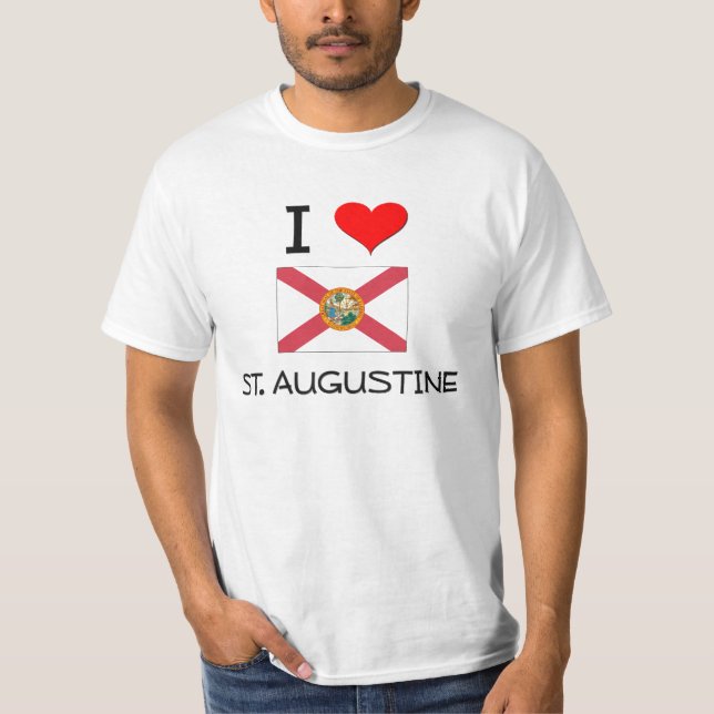 I Love ST. AUGUSTINE Florida T-Shirt (Front)