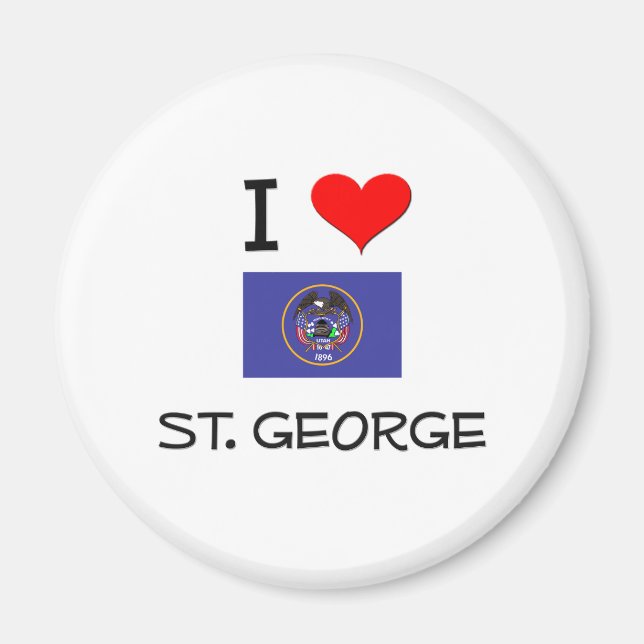 I Love St. George Utah Magnet (Front)