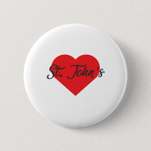 I Love St Johns - Antigua and Barbuda 6 Cm Round Badge